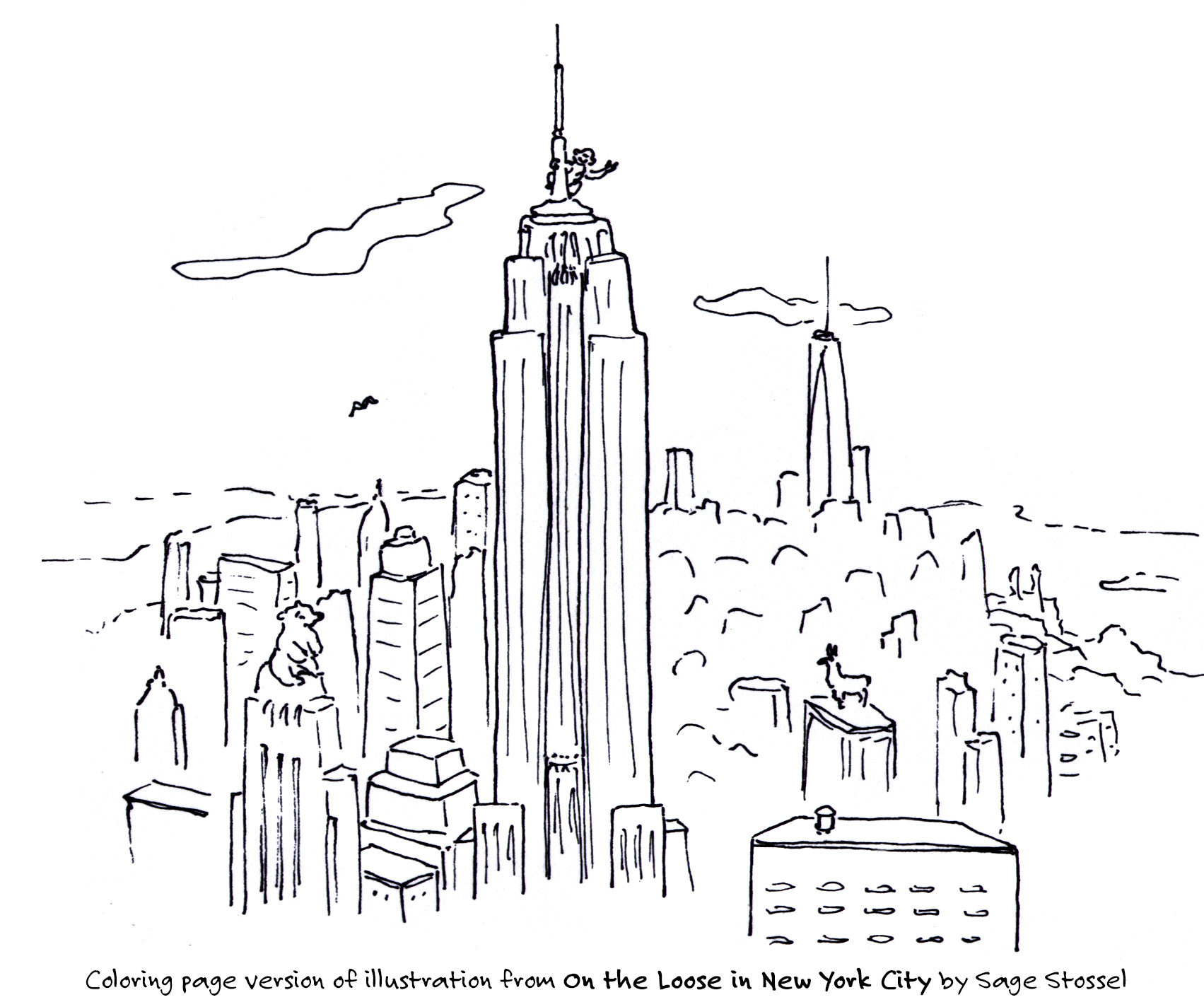 Empire State Building Coloring Pages